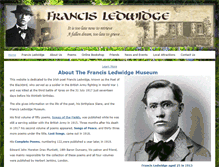 Tablet Screenshot of francisledwidge.com